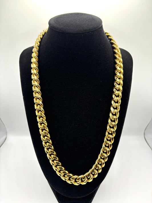 Gold Cuban Chain - 12mm