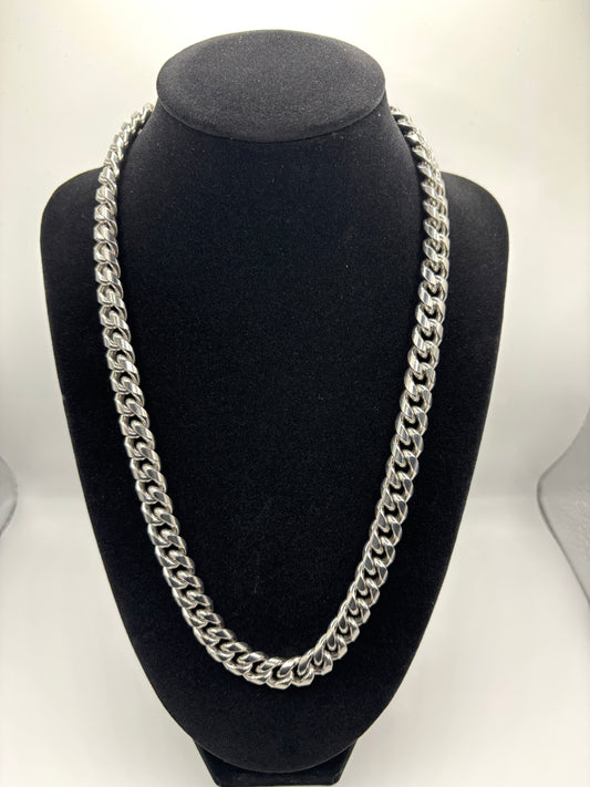 Silver Cuban Chain - 10mm