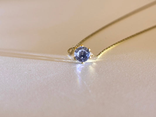 Single stone necklace