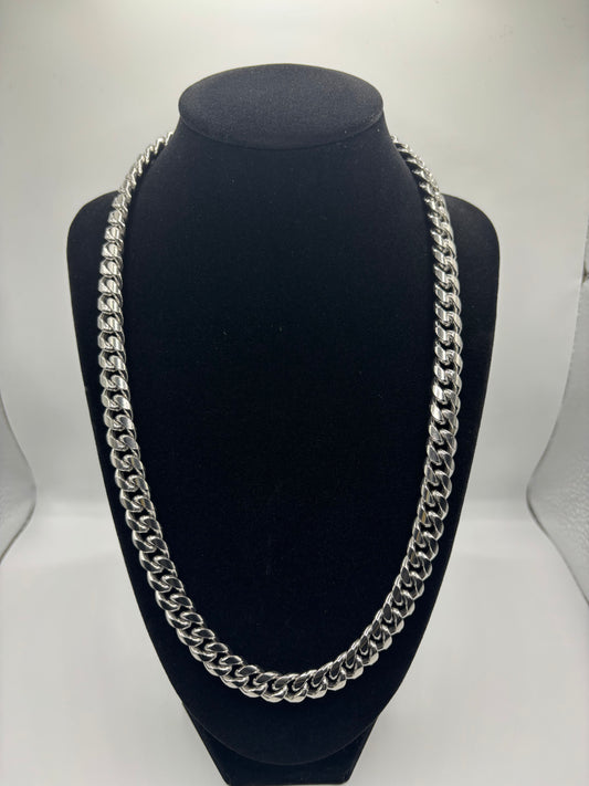 Silver Cuban Chain - 10mm