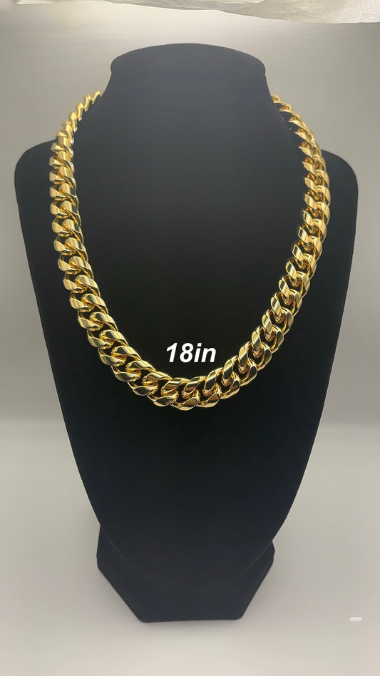 14mm Gold cuban chain