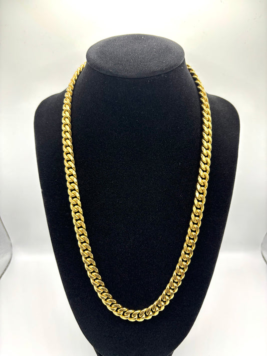 Gold Cuban Chain - 8mm
