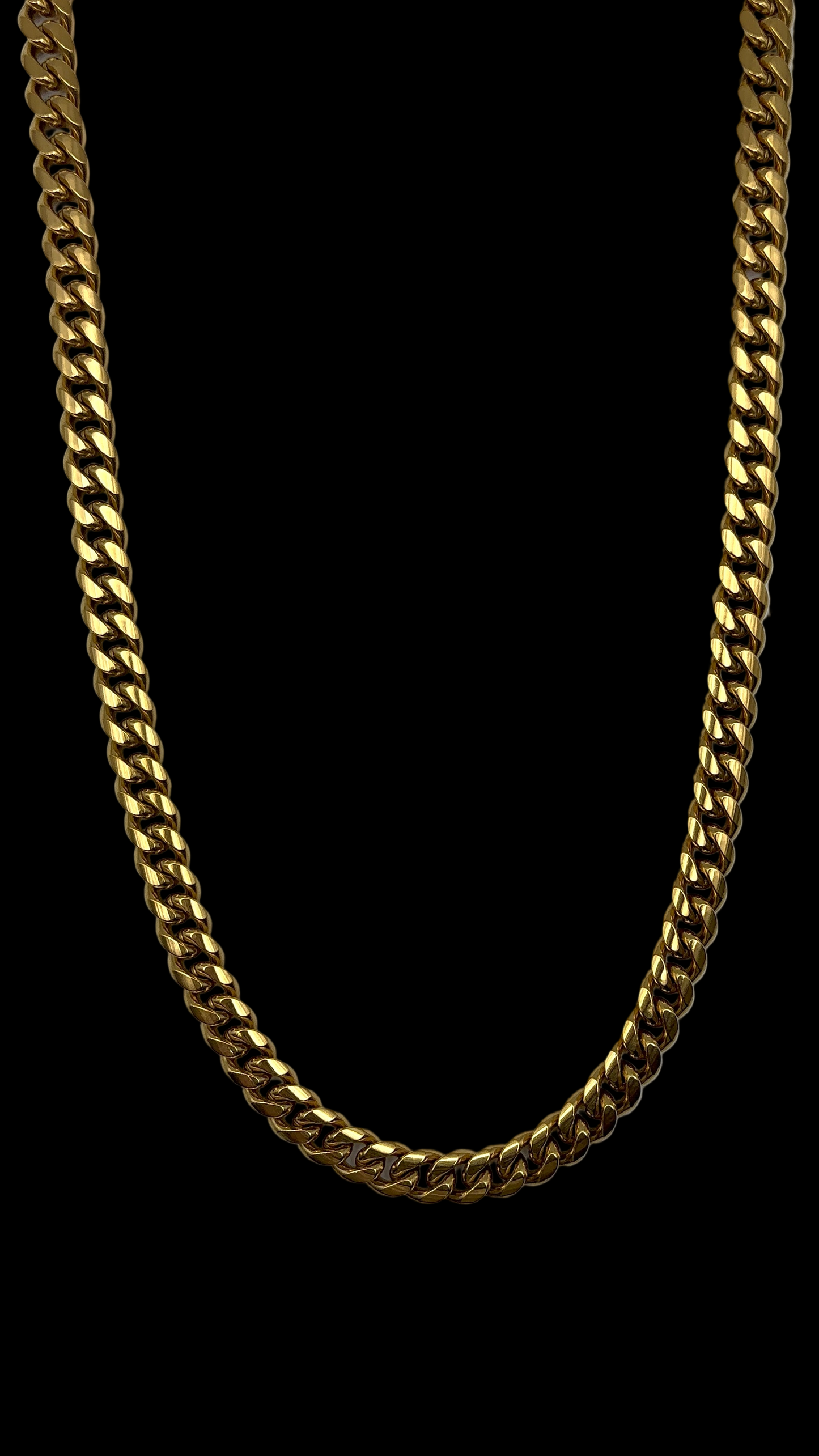 8mm Gold Cuban chain