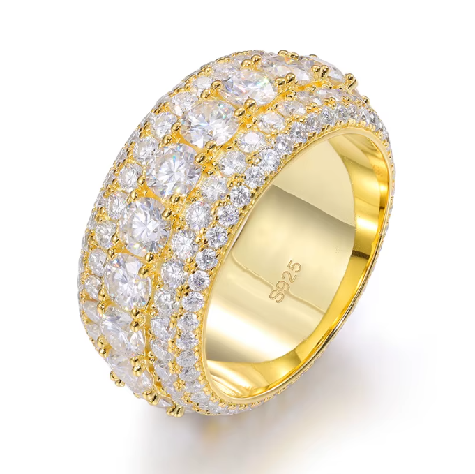 Five Stack Moissanite Ring